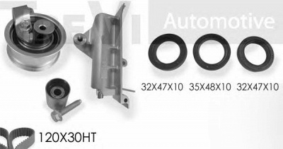 TREVI AUTOMOTIVE kd1267s -  Комплект ремня ГРМ